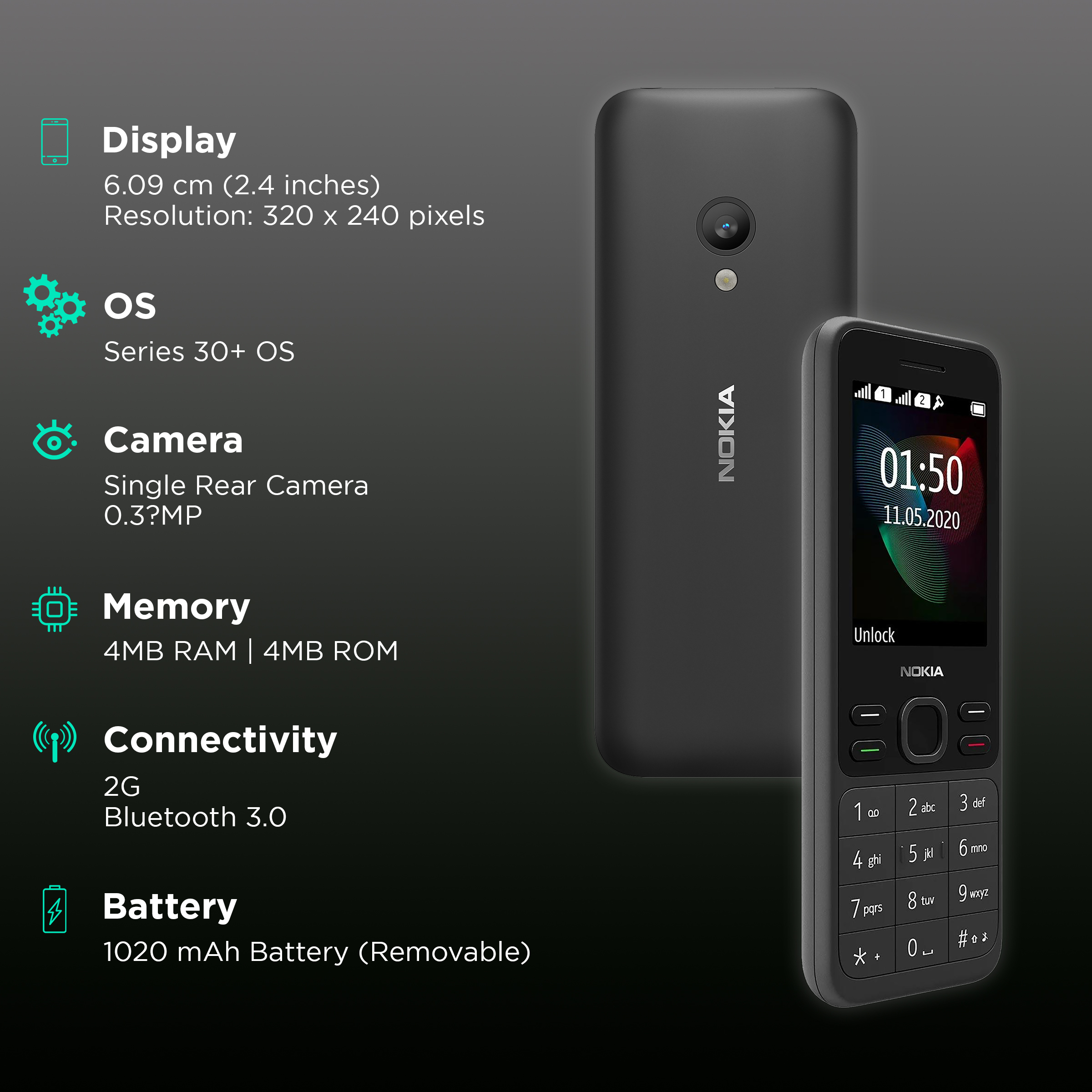 Nokia 150 online bluetooth